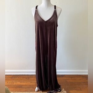 Purple Velvet Jumpsuit